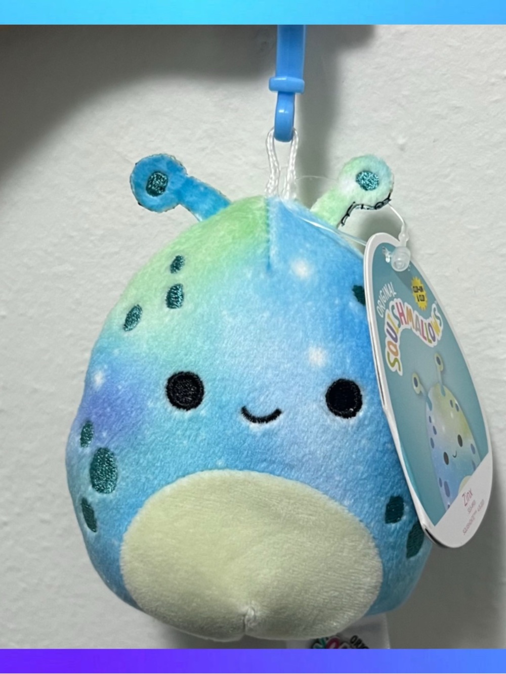 Squishmallows Alien Clip NWT